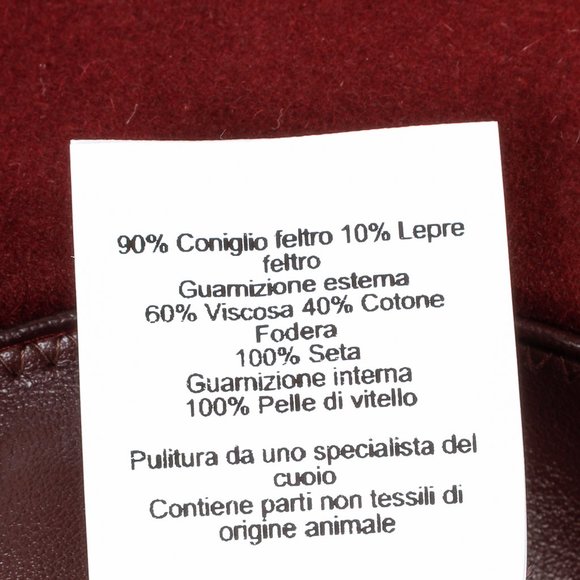 *SOLD* Hermès Wine Red Rabbit Felt Hat with Bow - Picture 12 of 15